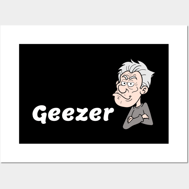 Grey Geezer Wall Art by Comic Dzyns